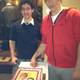 Illustration for article titled Alex Ovechkin Met A Contest Winner, And They Had A Cake With Both Their Faces On It